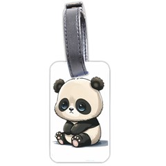 Cute Panda Bear Animal Cartoon Luggage Tag (one Side) by Semog4