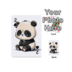 Cute Panda Bear Animal Cartoon Playing Cards 54 Designs (mini) by Semog4