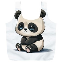 Cute Panda Bear Animal Cartoon Full Print Recycle Bag (xxl) by Semog4