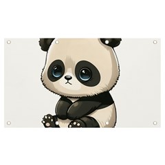 Cute Panda Bear Animal Cartoon Banner And Sign 7  X 4  by Semog4