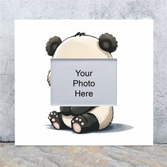 Cute Panda Bear Animal Cartoon White Wall Photo Frame 5  X 7  by Semog4