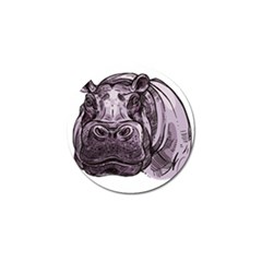 Hippopotamus Animal Wildlife Hippo Golf Ball Marker (10 Pack) by Semog4