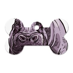 Hippopotamus Animal Wildlife Hippo Dog Tag Bone (one Side) by Semog4