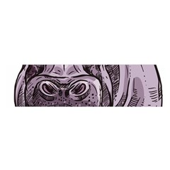 Hippopotamus Animal Wildlife Hippo Oblong Satin Scarf (16  X 60 ) by Semog4