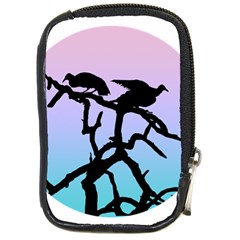 Birds Bird Vultures Tree Branches Compact Camera Leather Case by Semog4