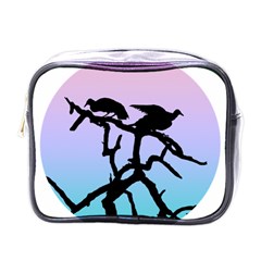 Birds Bird Vultures Tree Branches Mini Toiletries Bag (one Side) by Semog4