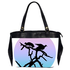 Birds Bird Vultures Tree Branches Oversize Office Handbag (2 Sides) by Semog4