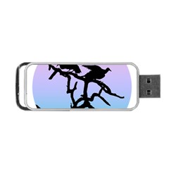 Birds Bird Vultures Tree Branches Portable Usb Flash (two Sides) by Semog4