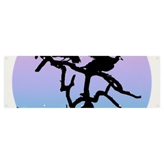 Birds Bird Vultures Tree Branches Banner And Sign 12  X 4  by Semog4