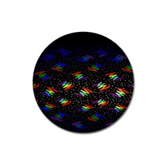 Rainbows Pixel Pattern Magnet 3  (round) by Semog4