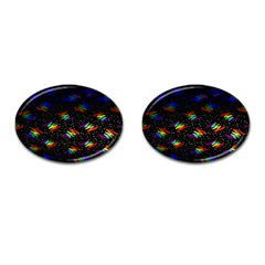 Rainbows Pixel Pattern Cufflinks (oval) by Semog4