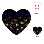 Rainbows Pixel Pattern Playing Cards Single Design (Heart) Front