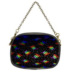 Rainbows Pixel Pattern Chain Purse (one Side) by Semog4