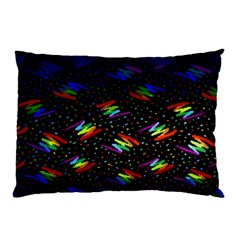 Rainbows Pixel Pattern Pillow Case by Semog4