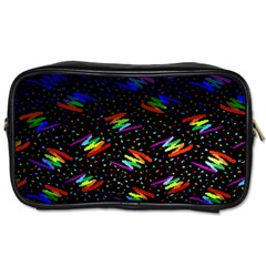 Rainbows Pixel Pattern Toiletries Bag (two Sides) by Semog4