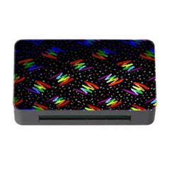 Rainbows Pixel Pattern Memory Card Reader With Cf by Semog4