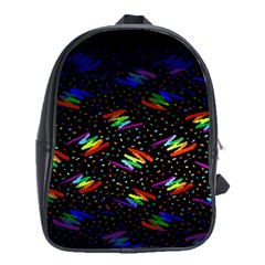 Rainbows Pixel Pattern School Bag (xl) by Semog4