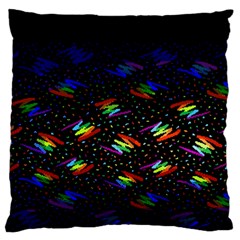 Rainbows Pixel Pattern Standard Premium Plush Fleece Cushion Case (one Side) by Semog4