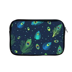 Blue Background Pattern Feather Peacock Apple Macbook Pro 13  Zipper Case by Semog4