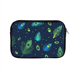 Blue Background Pattern Feather Peacock Apple Macbook Pro 15  Zipper Case by Semog4