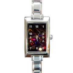 Abstract Light Star Design Laser Light Emitting Diode Rectangle Italian Charm Watch by Semog4