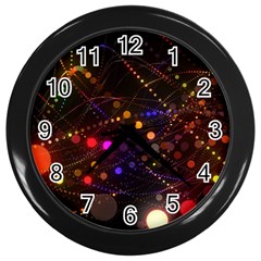 Abstract Light Star Design Laser Light Emitting Diode Wall Clock (black) by Semog4