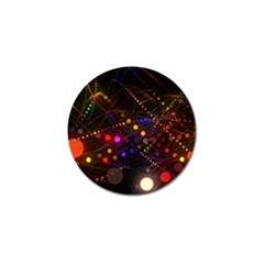 Abstract Light Star Design Laser Light Emitting Diode Golf Ball Marker (4 Pack) by Semog4