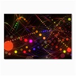 Abstract Light Star Design Laser Light Emitting Diode Postcard 4 x 6  (Pkg of 10) Front