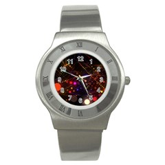 Abstract Light Star Design Laser Light Emitting Diode Stainless Steel Watch by Semog4