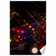 Abstract Light Star Design Laser Light Emitting Diode Canvas 24  X 36  by Semog4