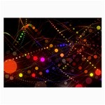 Abstract Light Star Design Laser Light Emitting Diode Large Glasses Cloth (2 Sides) Front