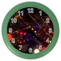 Abstract Light Star Design Laser Light Emitting Diode Color Wall Clock by Semog4