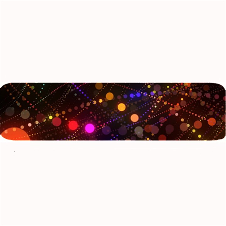 Abstract Light Star Design Laser Light Emitting Diode Large Bar Mat