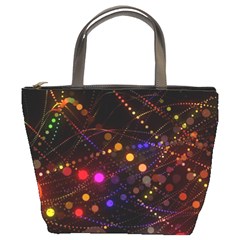 Abstract Light Star Design Laser Light Emitting Diode Bucket Bag by Semog4