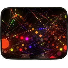 Abstract Light Star Design Laser Light Emitting Diode Fleece Blanket (mini) by Semog4