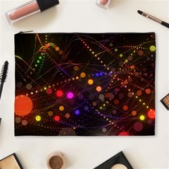 Abstract Light Star Design Laser Light Emitting Diode Cosmetic Bag (xl) by Semog4