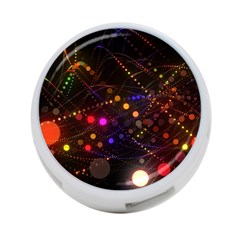 Abstract Light Star Design Laser Light Emitting Diode 4-port Usb Hub (one Side) by Semog4