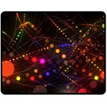 Abstract Light Star Design Laser Light Emitting Diode Fleece Blanket (Medium) 60 x50  Blanket Front