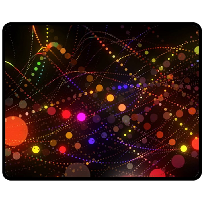 Abstract Light Star Design Laser Light Emitting Diode Fleece Blanket (Medium)