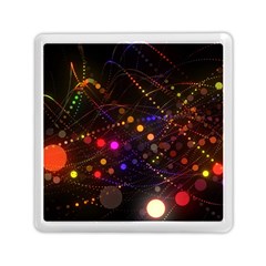 Abstract Light Star Design Laser Light Emitting Diode Memory Card Reader (square) by Semog4