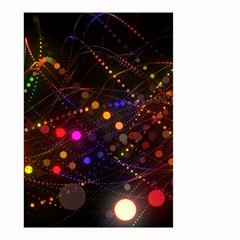 Abstract Light Star Design Laser Light Emitting Diode Small Garden Flag (two Sides) by Semog4