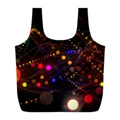 Abstract Light Star Design Laser Light Emitting Diode Full Print Recycle Bag (l) by Semog4