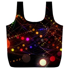 Abstract Light Star Design Laser Light Emitting Diode Full Print Recycle Bag (xl) by Semog4