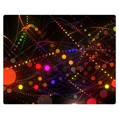 Abstract Light Star Design Laser Light Emitting Diode Two Sides Premium Plush Fleece Blanket (medium) by Semog4