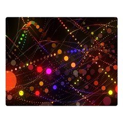 Abstract Light Star Design Laser Light Emitting Diode Two Sides Premium Plush Fleece Blanket (large) by Semog4