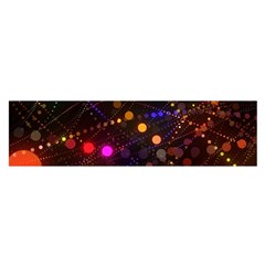 Abstract Light Star Design Laser Light Emitting Diode Oblong Satin Scarf (16  X 60 ) by Semog4