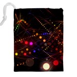 Abstract Light Star Design Laser Light Emitting Diode Drawstring Pouch (4XL) Back