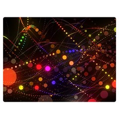 Abstract Light Star Design Laser Light Emitting Diode Premium Plush Fleece Blanket (extra Small) by Semog4