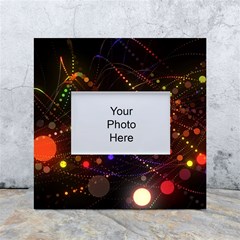 Abstract Light Star Design Laser Light Emitting Diode White Box Photo Frame 4  X 6  by Semog4