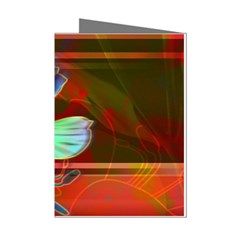 Abstract Fractal Design Digital Wallpaper Graphic Backdrop Mini Greeting Cards (pkg Of 8) by Semog4